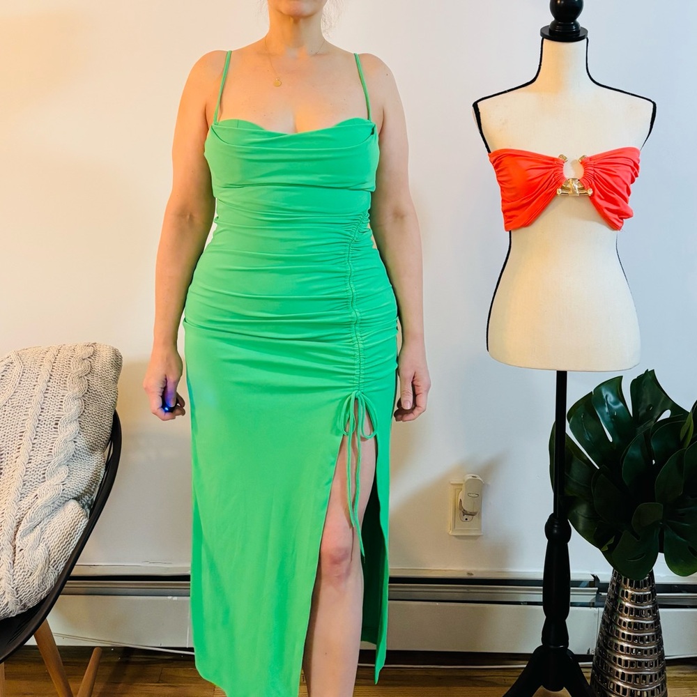 Zara green dress